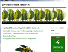 Tablet Screenshot of bayerischer-wald-verein.de